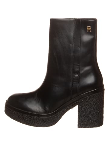 Tommy Hilfiger Shoes Skórzane botki w kolorze czarnym
