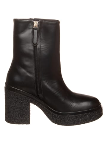 Tommy Hilfiger Shoes Leren enkellaarzen zwart