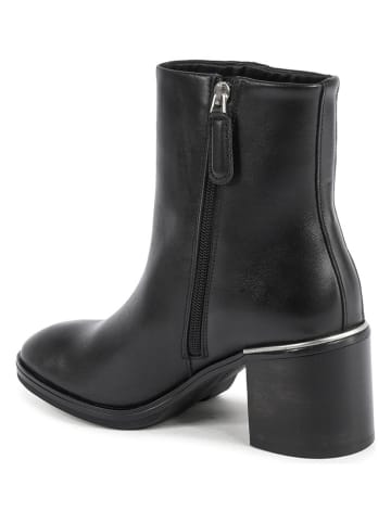 Tommy Hilfiger Shoes Skórzane botki w kolorze czarnym