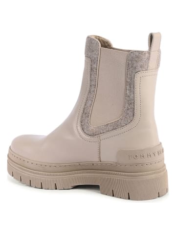 Tommy Hilfiger Shoes Leren chelseaboots beige