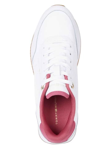 Tommy Hilfiger Shoes Skórzane sneakersy w kolorze białym