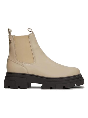 Tommy Hilfiger Shoes Leder-Chelsea-Boots in Beige