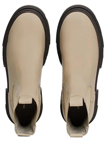 Tommy Hilfiger Shoes Skórzane sztyblety w kolorze beżowym