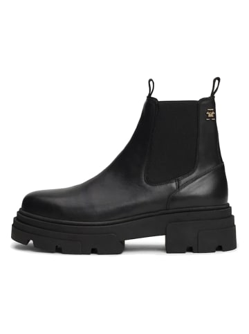 Tommy Hilfiger Shoes Leren chelseaboots zwart