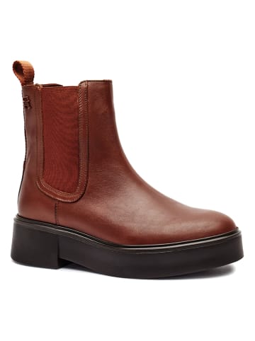 Tommy Hilfiger Shoes Leren chelseaboots lichtbruin