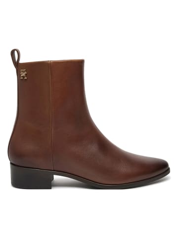 Tommy Hilfiger Shoes Leder-Boots in Hellbraun