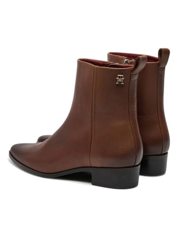 Tommy Hilfiger Shoes Leder-Boots in Hellbraun