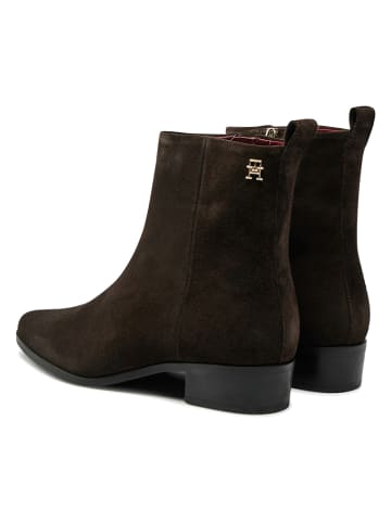 Tommy Hilfiger Shoes Leder-Boots in Braun