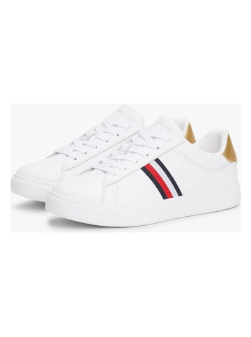 Tommy Hilfiger Shoes Leder-Sneakers in Weiß