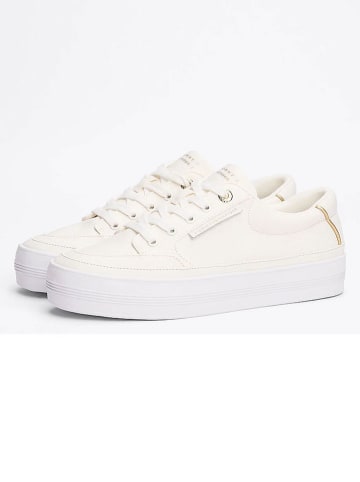 Tommy Hilfiger Shoes Leder-Sneakers in Creme