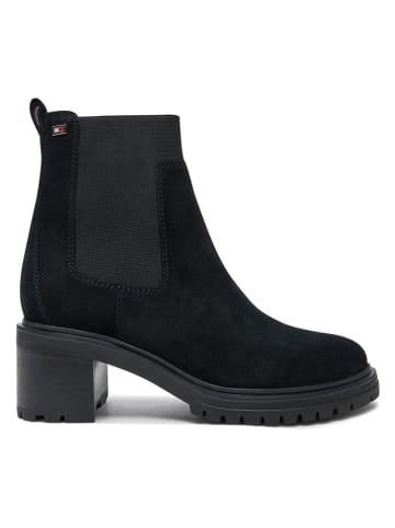 Tommy Hilfiger Shoes Leder-Stiefeletten in Schwarz