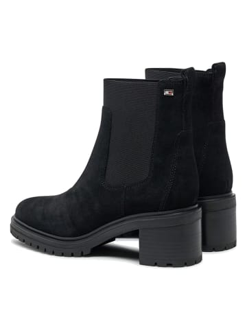 Tommy Hilfiger Shoes Leder-Stiefeletten in Schwarz