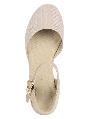 Tommy Hilfiger Shoes Czółenka w kolorze beżowym na koturnie