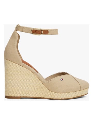 Tommy Hilfiger Shoes Czółenka w kolorze beżowym na koturnie