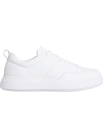 Calvin Klein Leder-Sneakers in Weiß