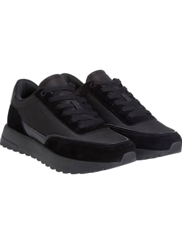Calvin Klein Skórzane sneakersy w kolorze czarnym