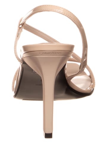 Calvin Klein Leren haksandalen beige