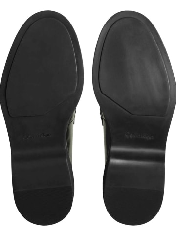 Calvin Klein Leder-Mokassins in Grün