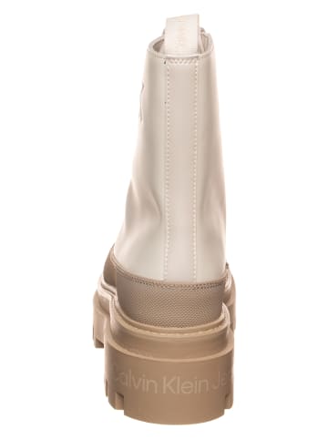 Calvin Klein Leren boots beige/crème