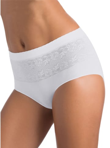 Intimidea Pełne figi high waist w kolorze białym