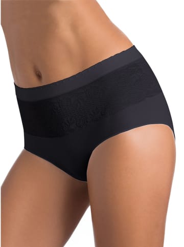 Intimidea Pełne figi high waist w kolorze czarnym
