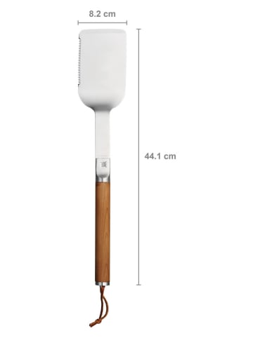 Fiskars Grillspatel "Norden" bruin/zilverkleurig - (L)44,1 cm