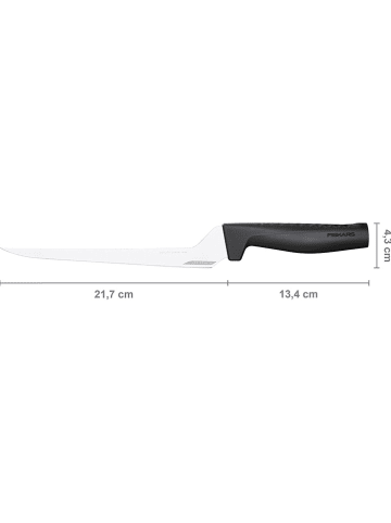 Fiskars Fileermes "Hard Edge" zwart/zilverkleurig - (H)32 cm
