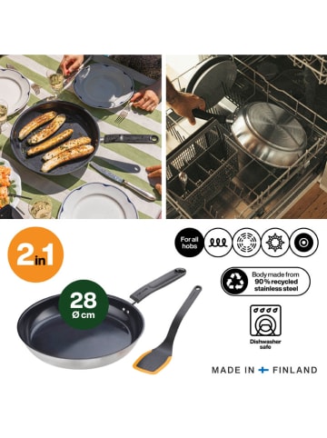 Fiskars 2-częściowy zestaw w kolorze czarnym