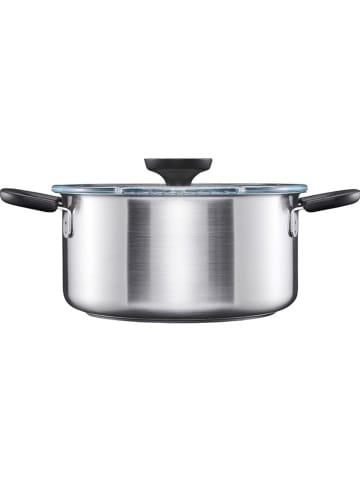 Fiskars 2-delige set: steelpan en deksel "FF" zilverkleurig - 3 l