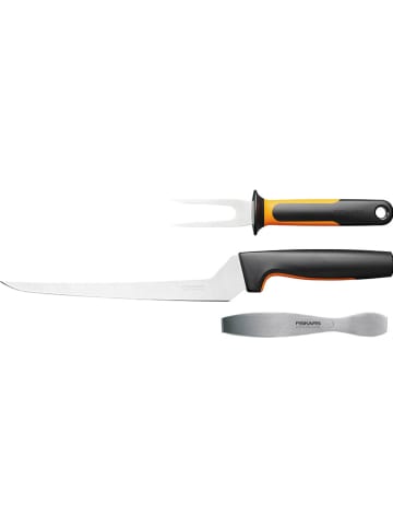 Fiskars 3-delige visset"Functional Form" zwart/zilverkleurig