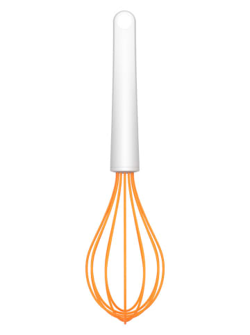 Fiskars Trzepaczka w kolorze biało-pomarańczowym - dł. 27,8 cm