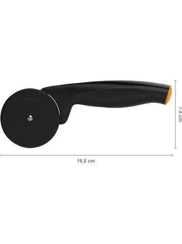Fiskars Pizzaschneider "Functional Form" in Schwarz - (H)18,8 cm