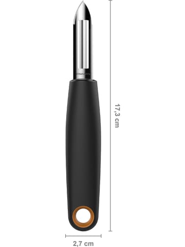 Fiskars Obieraczka "Functional Form" w kolorze czarnym - wys. 17,3 cm