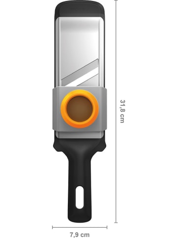 Fiskars Krajalnica "Functional Form" w kolorze czarnym do warzyw - wys. 31,8 cm