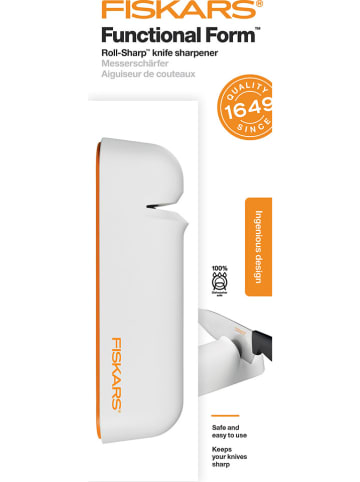 Fiskars Ostrzałka "Funtional Form" w kolorze białym do noży - szer. 16 cm