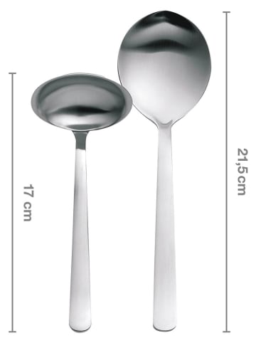 Fiskars 2tlg. Servierbesteck-Set in Silber