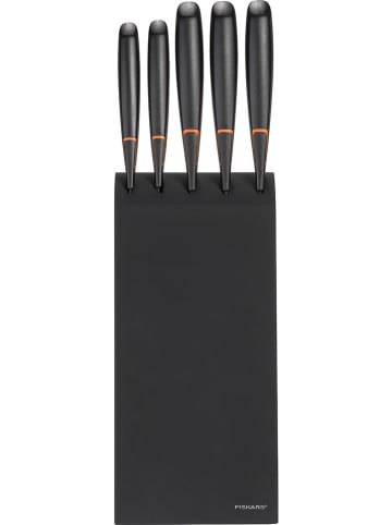 Fiskars 6-delige keukenmessenset "Edge" zwart