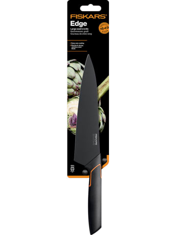 Fiskars Nóż kuchenny "Edge" w kolorze czarnym - dł. 19 cm