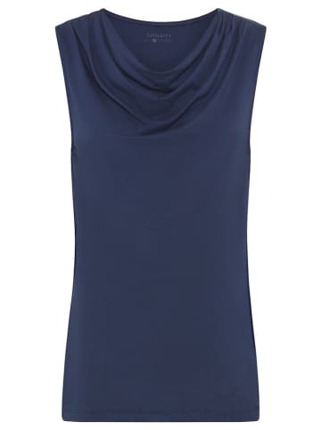 Olsen Blusentop in Dunkelblau