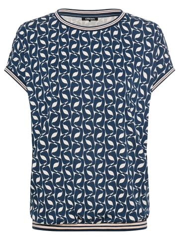 Olsen Blouse donkerblauw/wit