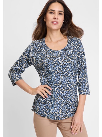 Olsen Longsleeve donkerblauw/wit