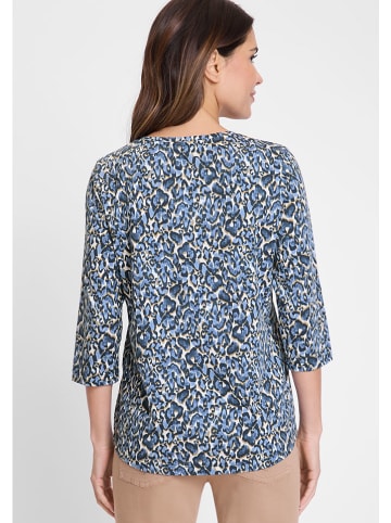 Olsen Koszulka w kolorze granatowo-białym