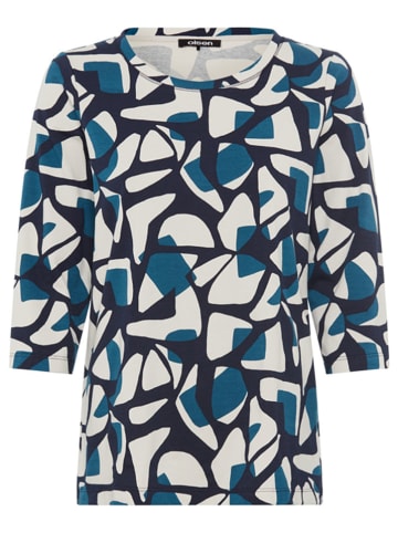 Olsen Koszulka w kolorze niebiesko-granatowo-beżowym