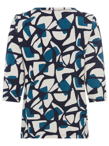 Olsen Koszulka w kolorze niebiesko-granatowo-beżowym