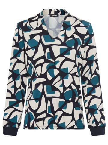 Olsen Blouse donkerblauw/blauw/zwart