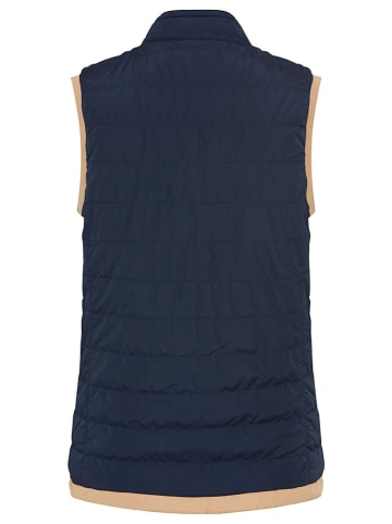 Olsen Omkeerbare doorgestikte bodywarmer donkerblauw