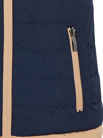 Olsen Omkeerbare doorgestikte bodywarmer donkerblauw