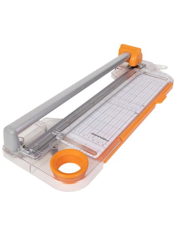 Fiskars Gilotyna w kolorze srebrno-biało-pomarańczowym do papieru - dł. 30 cm