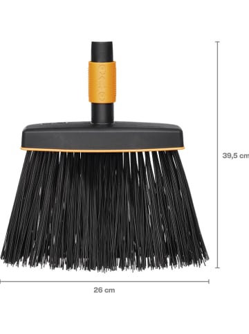 Fiskars Bürstenkopf "QuikFit" in Schwarz