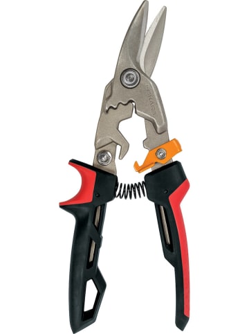 Fiskars Blechschere "PowerGear" in Schwarz/ Rot